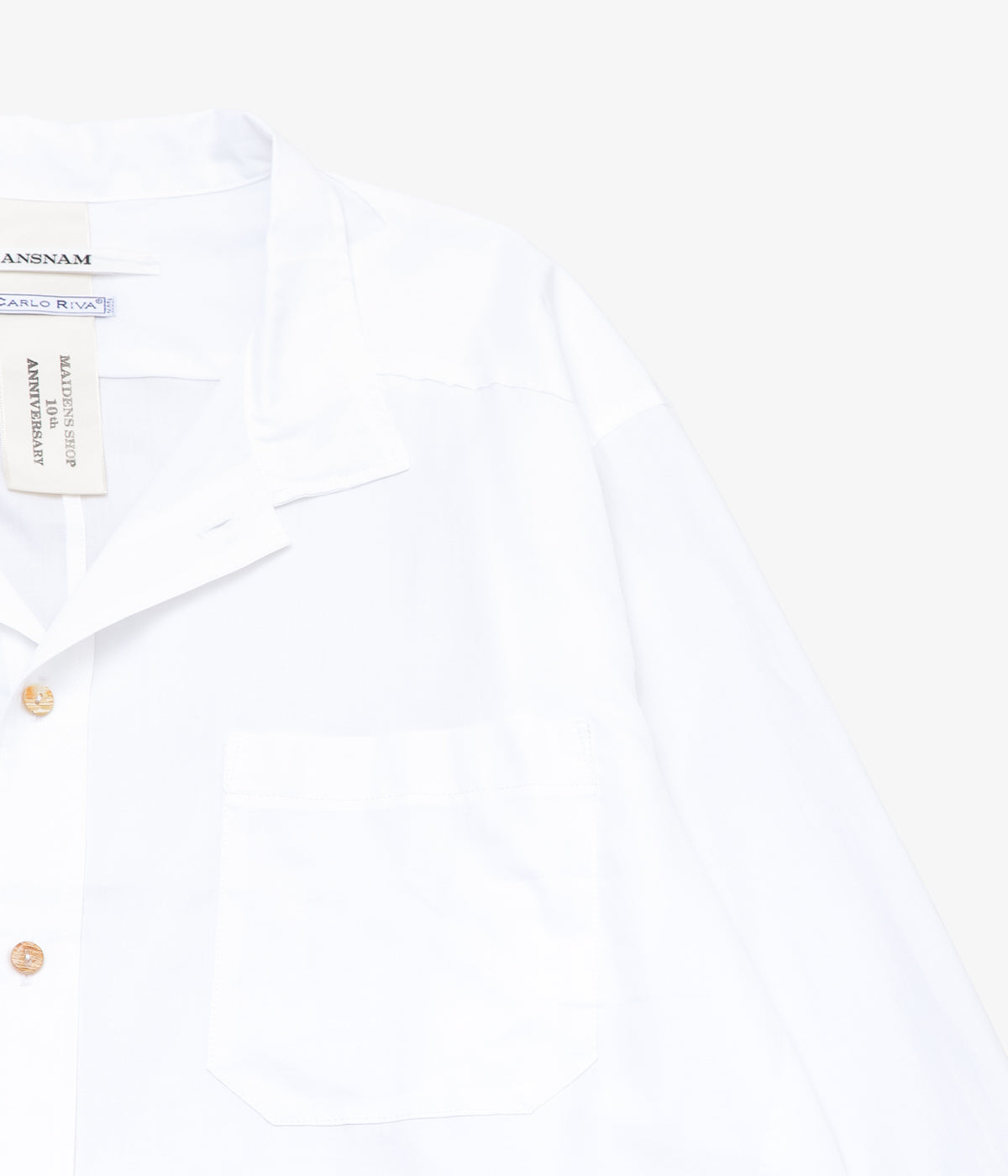 ANSNAM ''EX SHIRT|CARLO RIVA'' (WHITE)