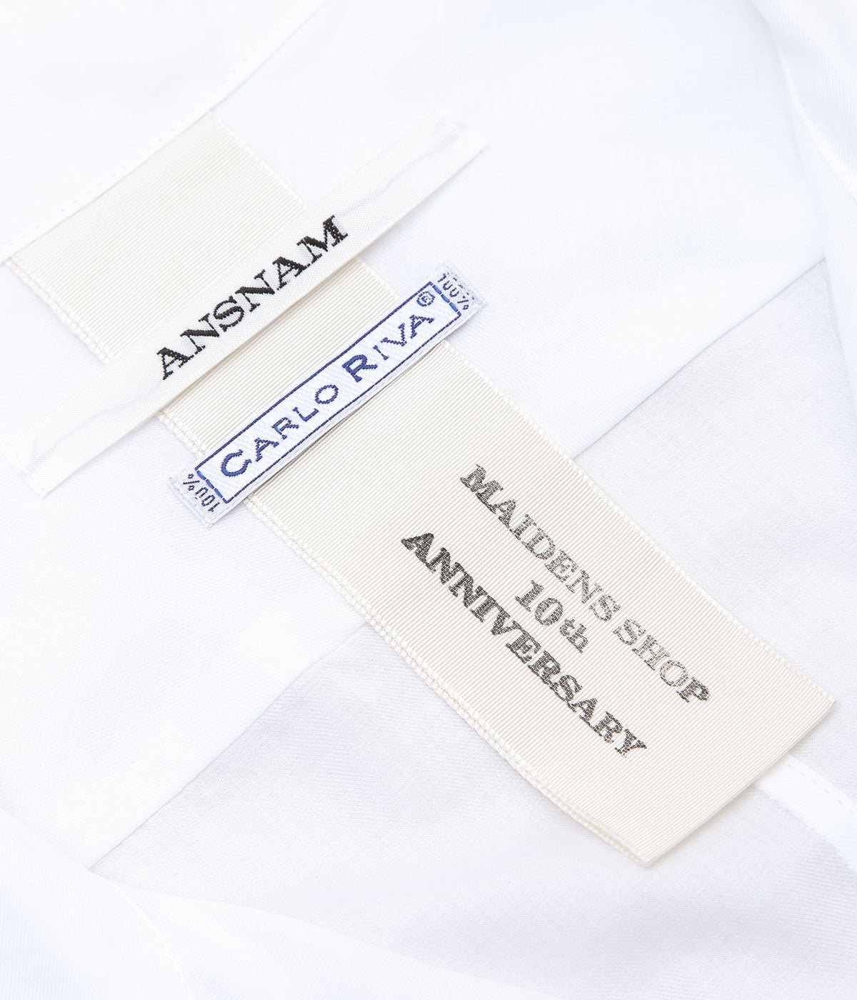ANSNAM ''EX SHIRT|CARLO RIVA'' (WHITE)