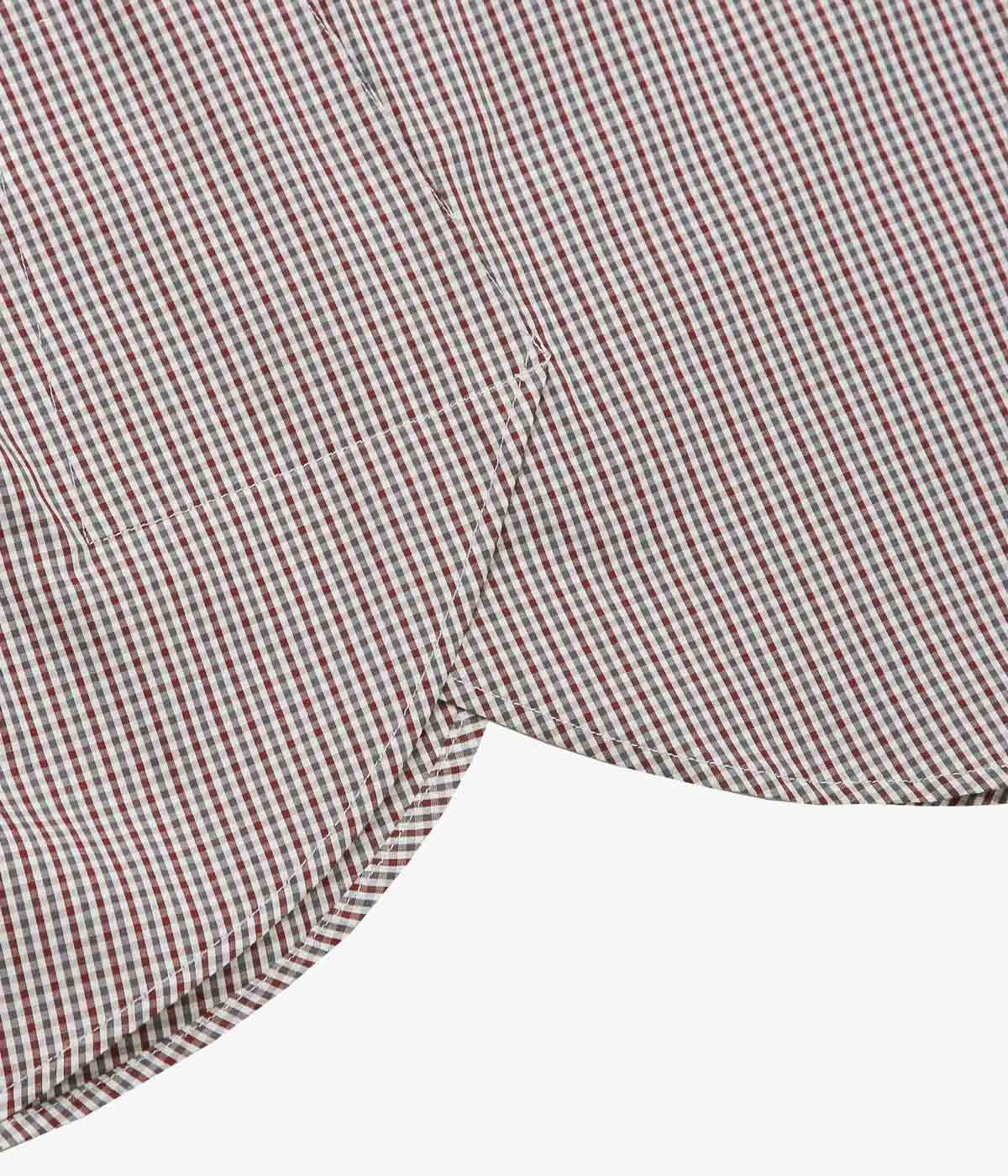 ANSNAM 'EX SHIRT|DEADSTOCK' (BURGUNDY×GREEN CHECK)