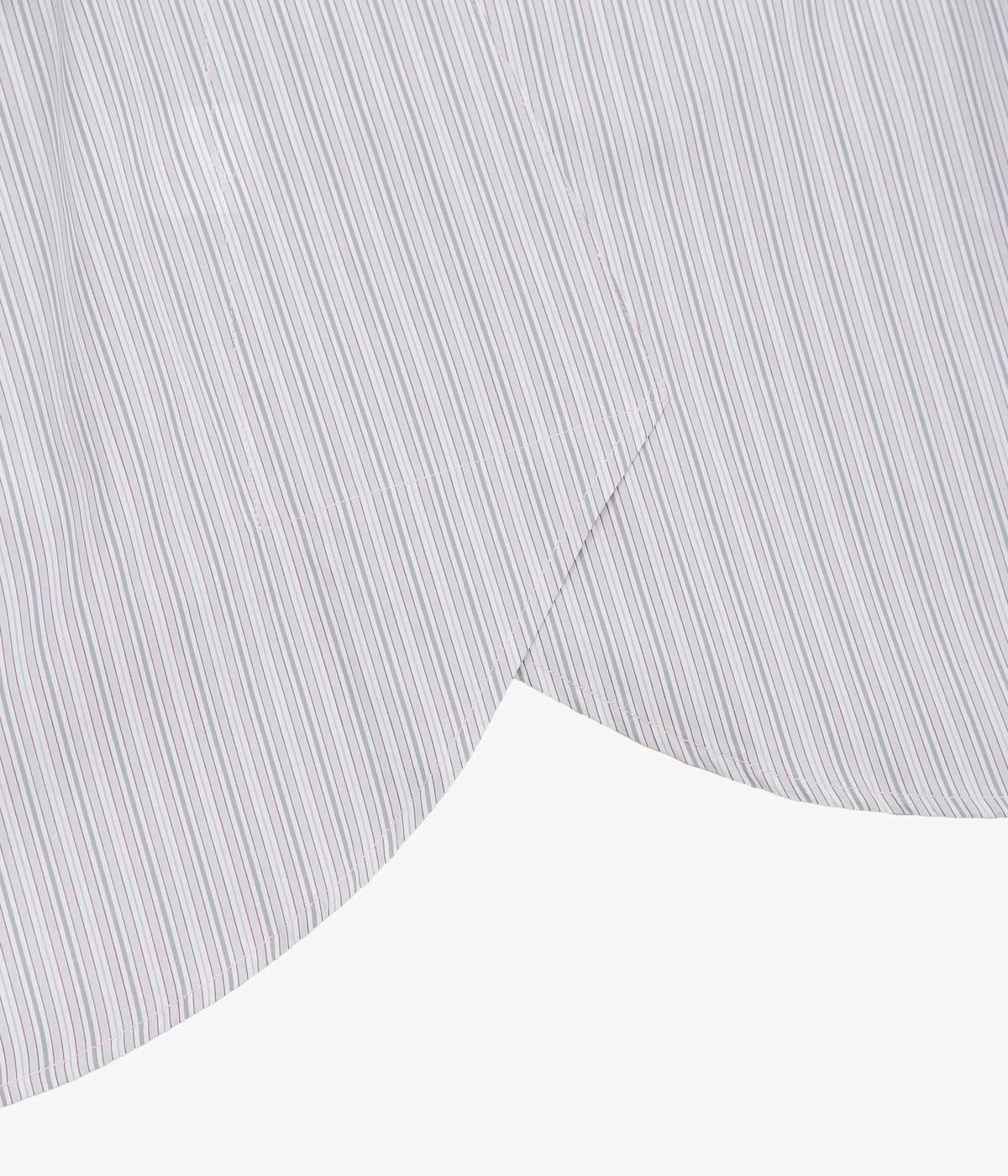 ANSNAM ''EX SHIRT|DEADSTOCK'' (GREY×PINK STRIPE)