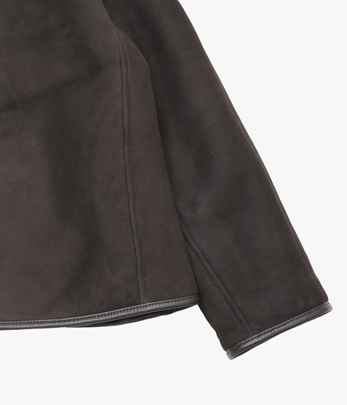 CAWLEY ''SUEDE BACK CURLY HAIR AVIS JACKET '' (CHOCOLATE)