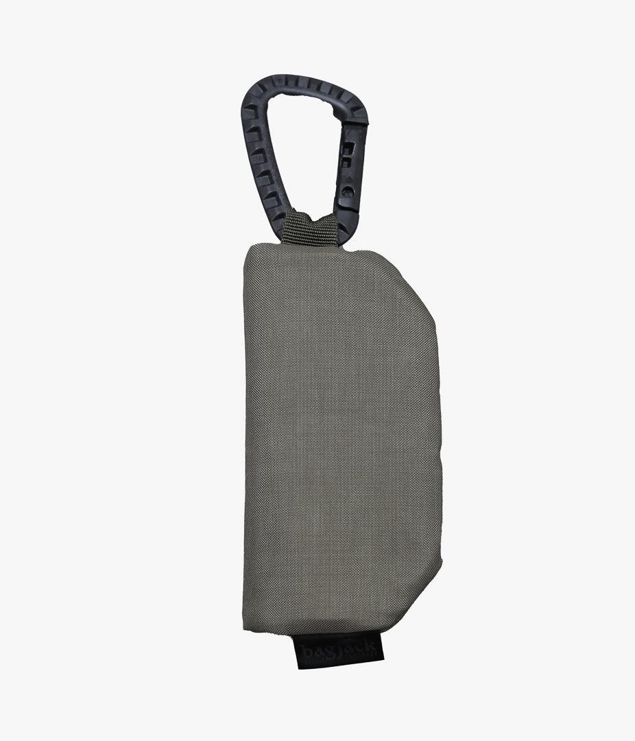 BAGJACK ''MOUSE POUCH L CARABINER'' (KHAKI/OLIVE)