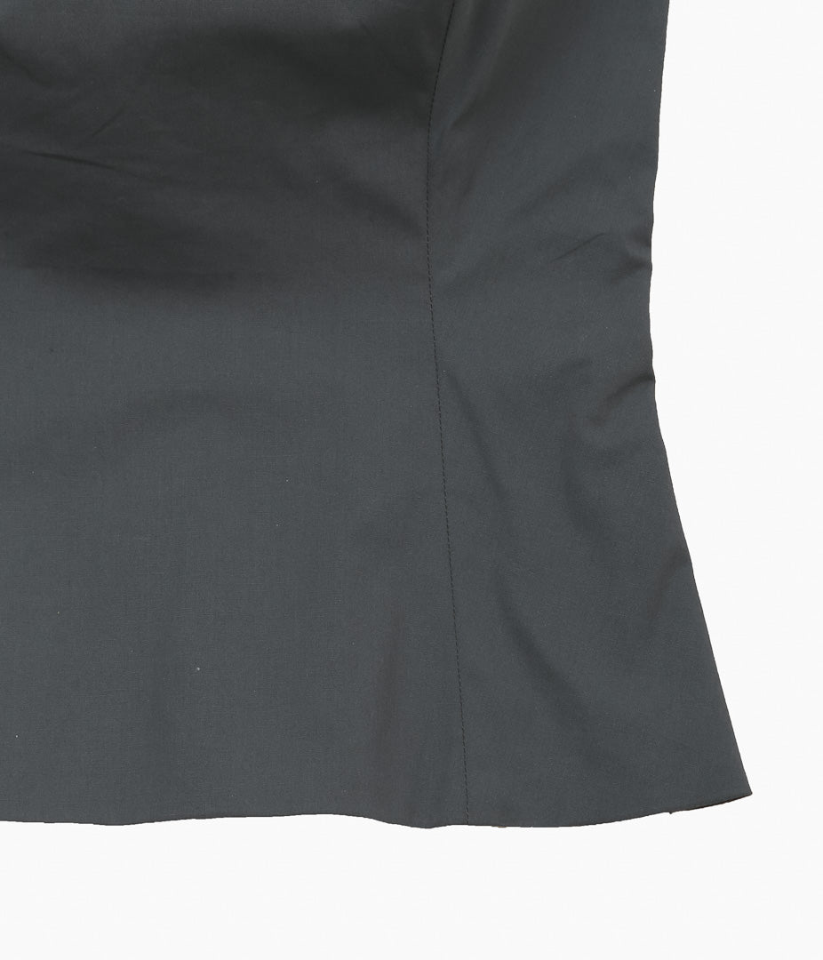BAMBOU ROGER KWONG ''BUSTIER STRETCH COTTON MICRO FAILLE BCI'' (IRON GATE)