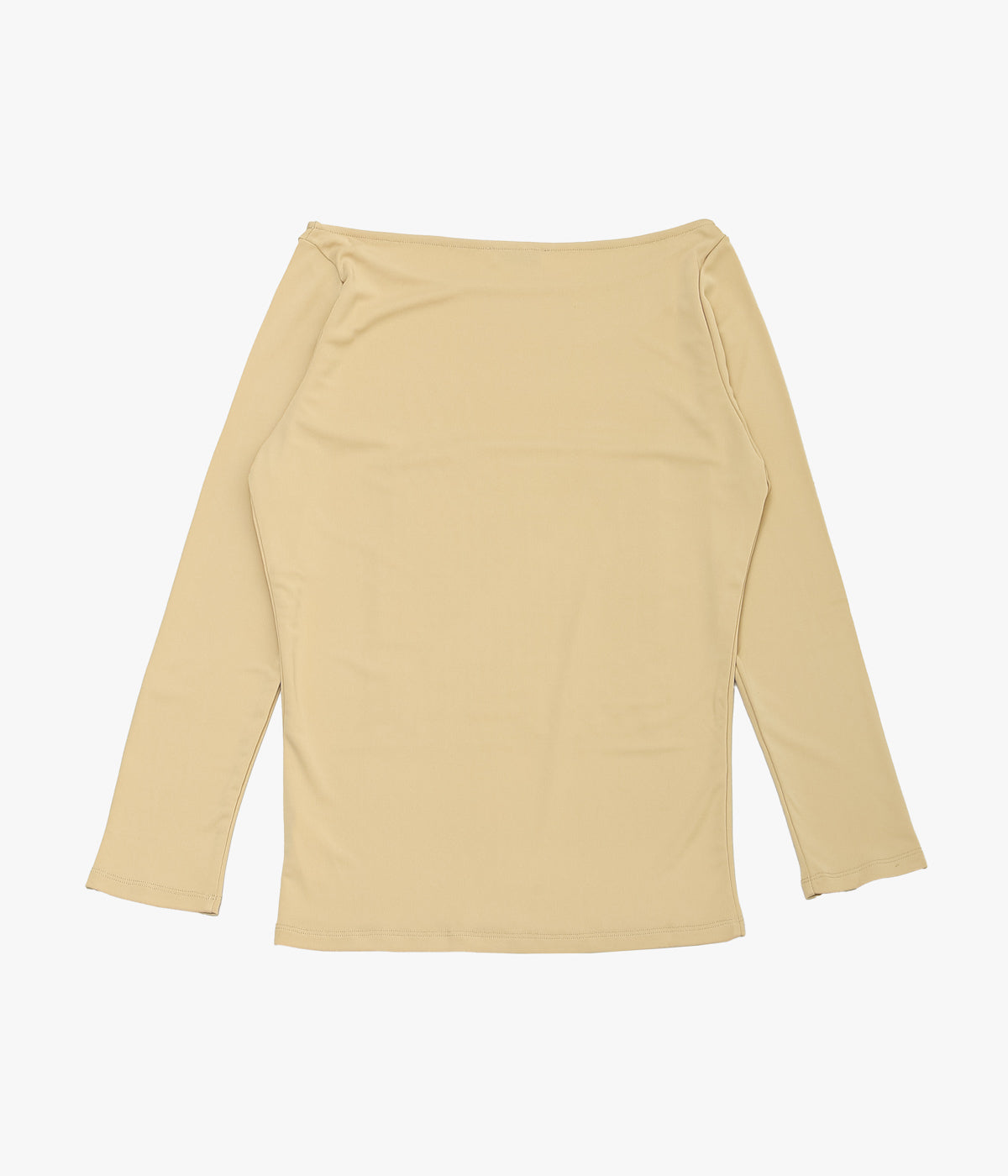BAMBOU ROGER KWONG ''LONG SLEEVES TOP/DOUBLE FACE WOOL DRAP'' (BUTTER)
