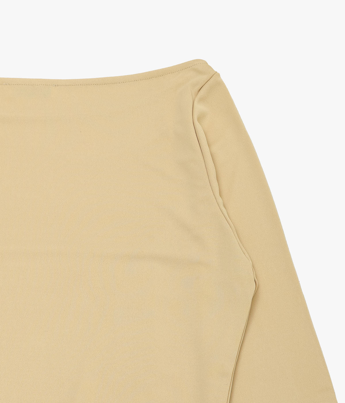 BAMBOU ROGER KWONG ''LONG SLEEVES TOP/DOUBLE FACE WOOL DRAP'' (BUTTER)