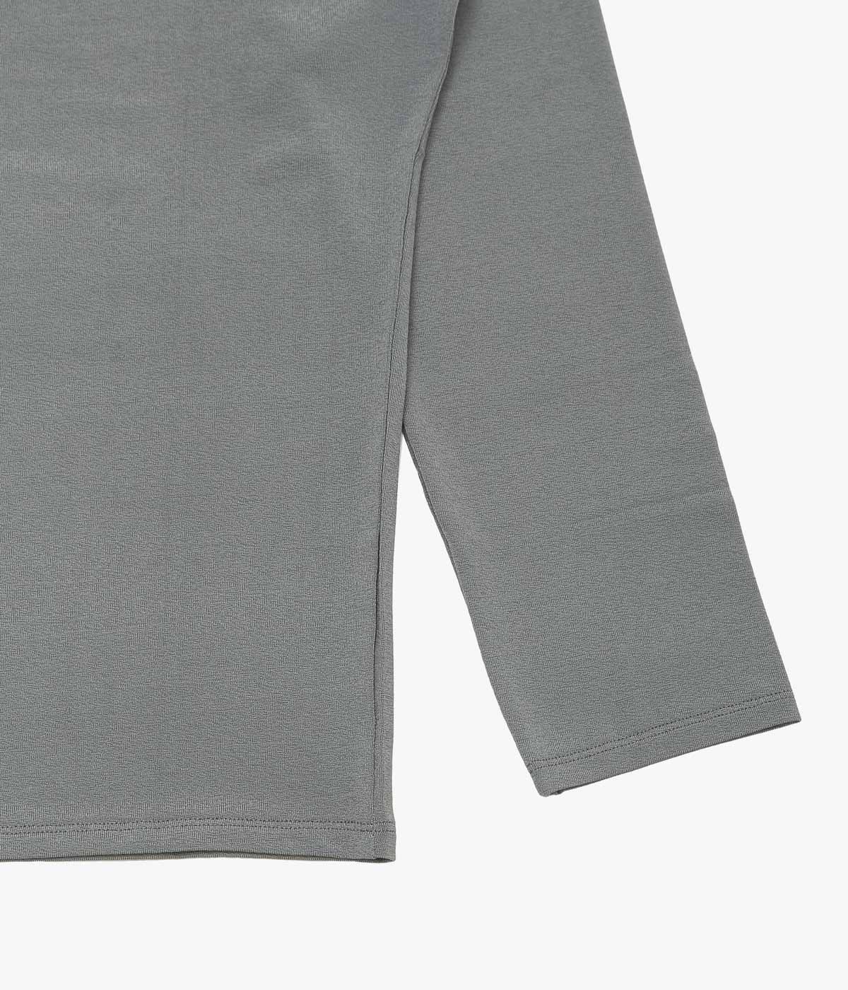 BAMBOU ROGER KWONG ''LONG SLEEVES TOP/SHINY CREPE JERSEY'' (DOLPHIN)