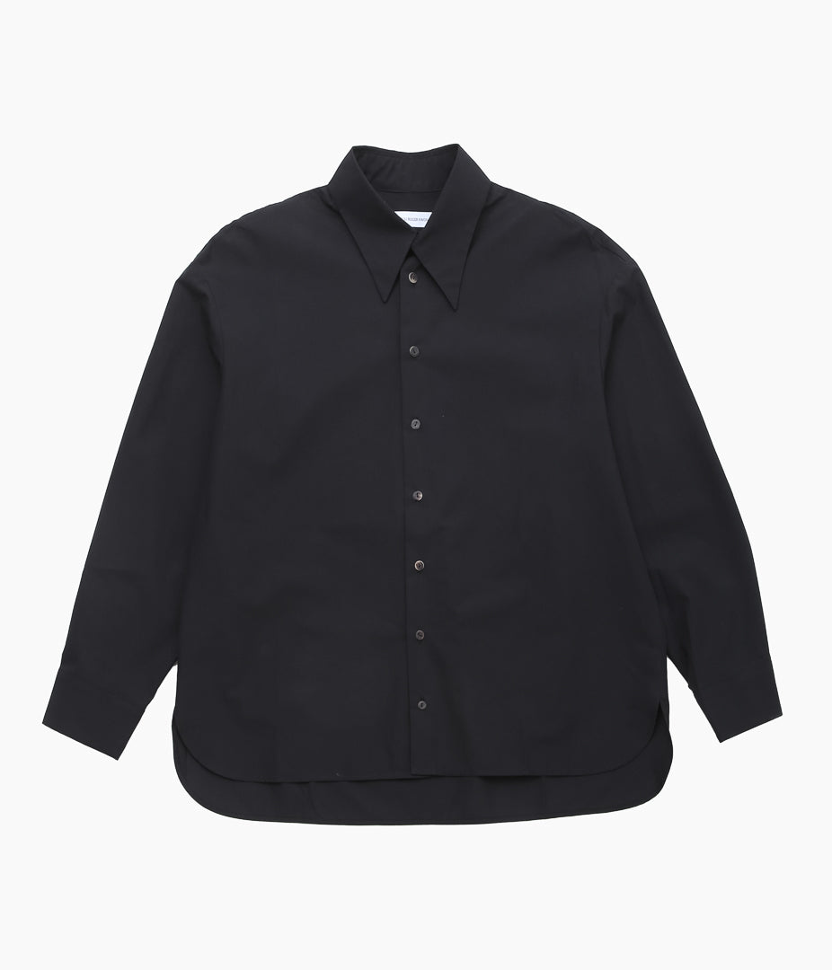 BAMBOU ROGER KWONG ''OVERSIZED LONG SLEEVE SHIRT WR COTTON POPLIN'' (BLACK)