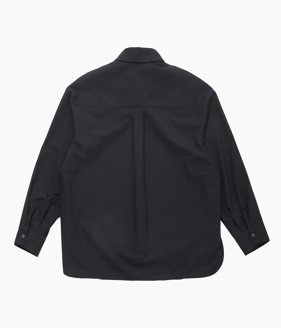 BAMBOU ROGER KWONG ''OVERSIZED LONG SLEEVE SHIRT WR COTTON POPLIN'' (BLACK)