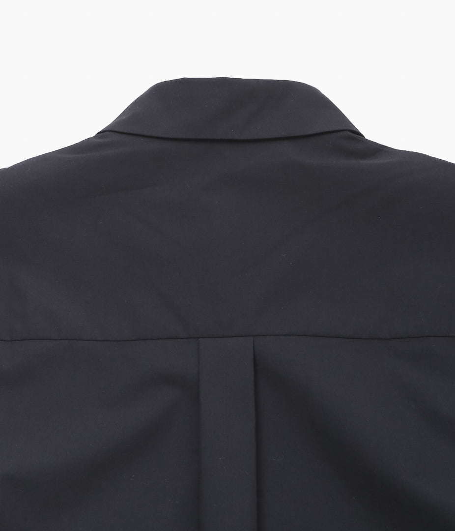 BAMBOU ROGER KWONG ''OVERSIZED LONG SLEEVE SHIRT WR COTTON POPLIN'' (BLACK)