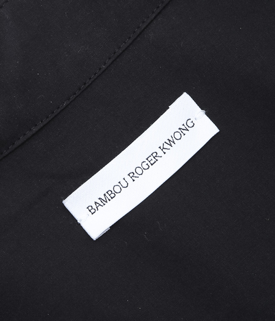 BAMBOU ROGER KWONG ''OVERSIZED LONG SLEEVE SHIRT WR COTTON POPLIN'' (BLACK)