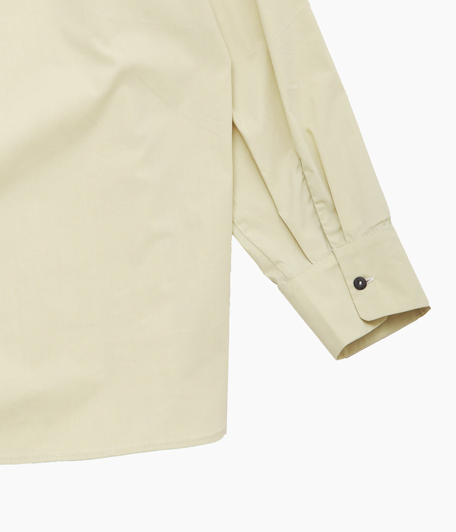 BAMBOU ROGER KWONG ''OVERSIZED LONG SLEEVE SHIRT COTTON POPLIN'' (OYSTER WHITE)