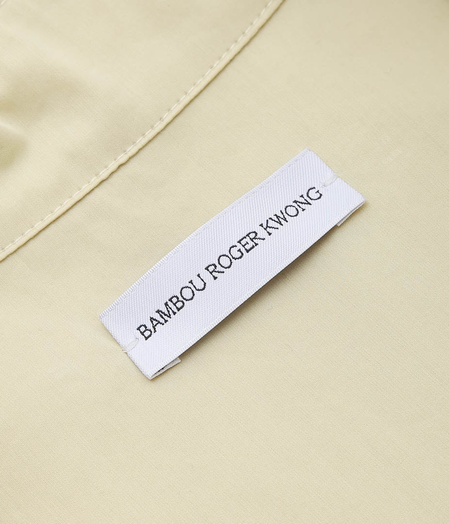 BAMBOU ROGER KWONG ''OVERSIZED LONG SLEEVE SHIRT COTTON POPLIN'' (OYSTER WHITE)