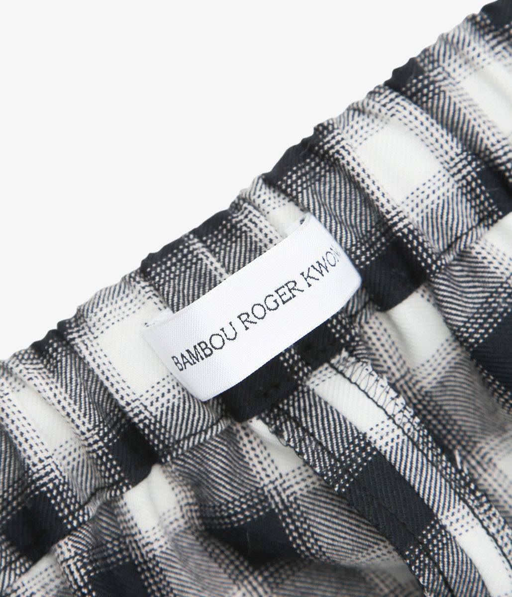 BAMBOU ROGER KWONG ''PYJAMA TROUSERS CHECK'' (DARK BLUE)