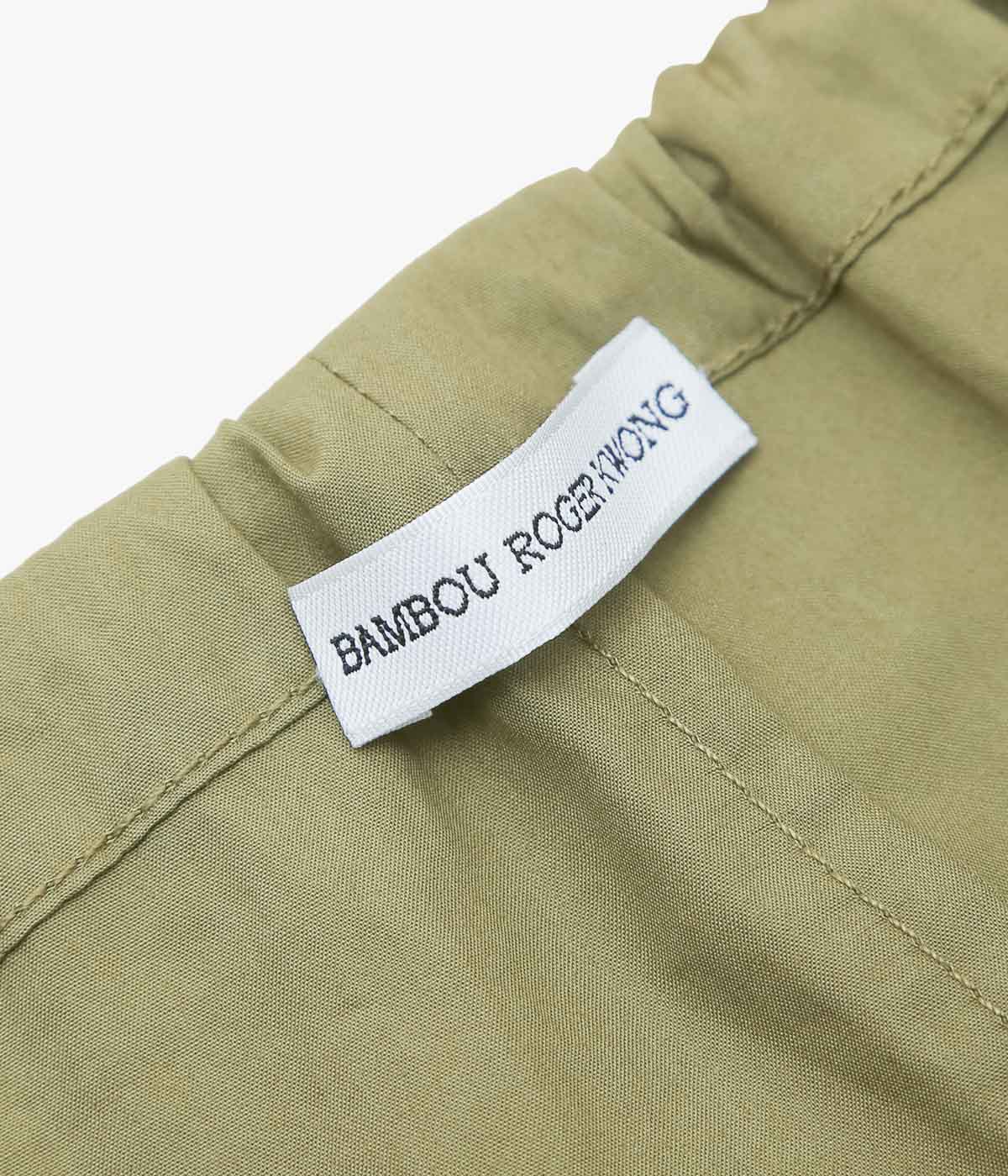 BAMBOU ROGER KWONG "PYJAMA TROUSERS/COTTON POPLIN BCI" (AVOCADO)