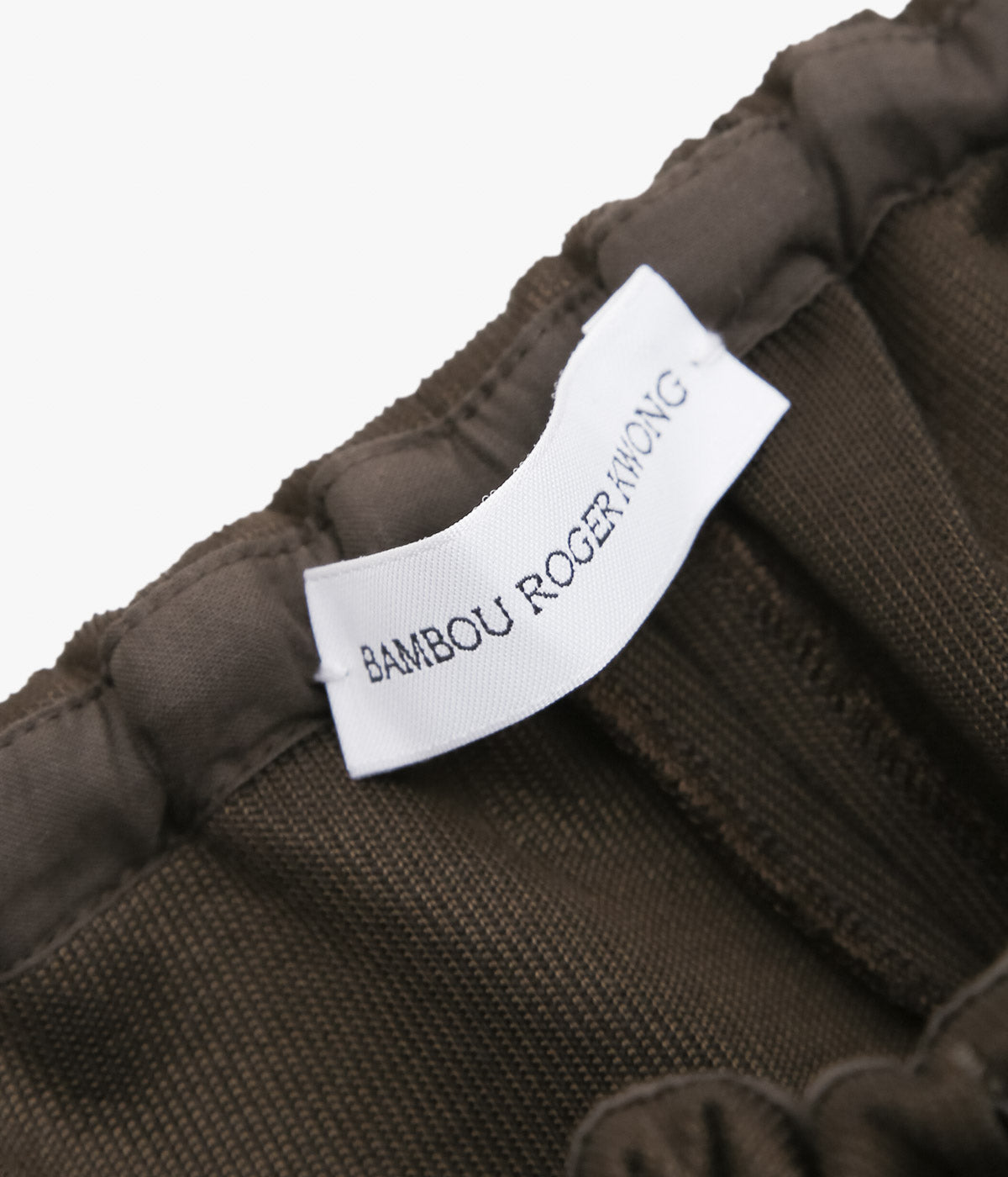 BAMBOU ROGER KWONG ''TROUSERS/COMPACT LUSTRE JERSEY'' (CHOCOLATE)