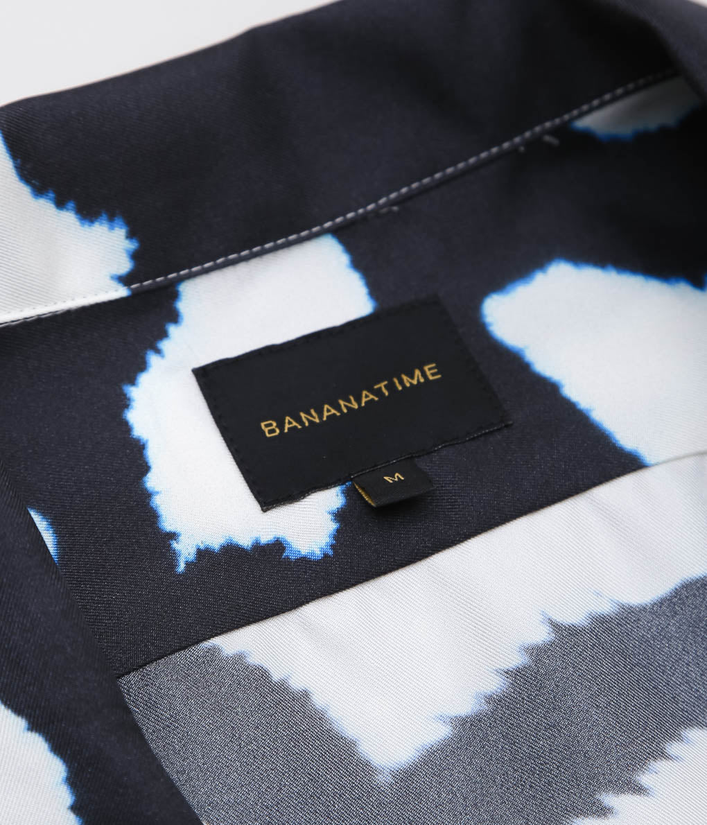 BANANATIME ''HAWAIIAN 2 SHIRT'' (BLEEDING FLOWERS ECRUBLACK)