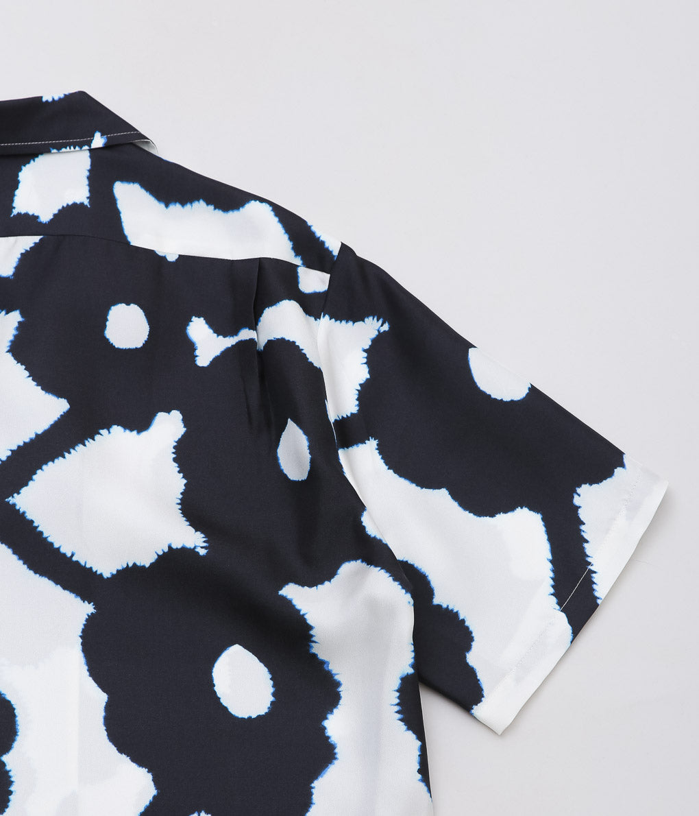 BANANATIME ''HAWAIIAN 2 SHIRT'' (BLEEDING FLOWERS ECRUBLACK)