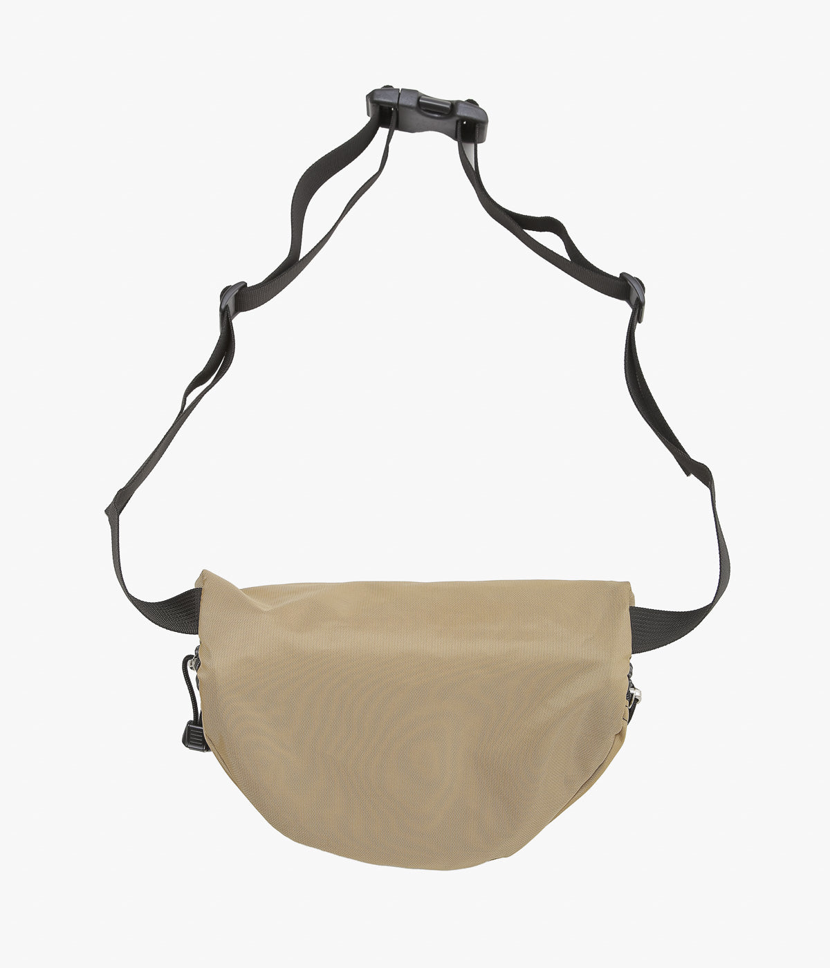 BATTLE LAKE ''WAIST POUCH DOUBLE ZIPPER(NYLON)'' (CAMEL)
