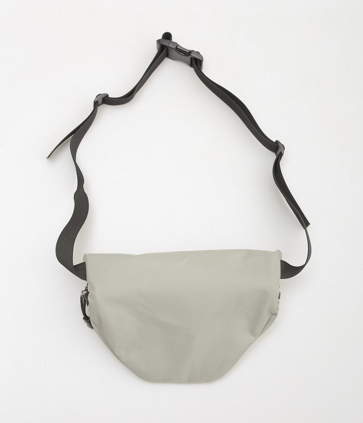 BATTLE LAKE ''WAIST POUCH DOUBLE ZIPPER(NYLON)'' (LT.GREY)