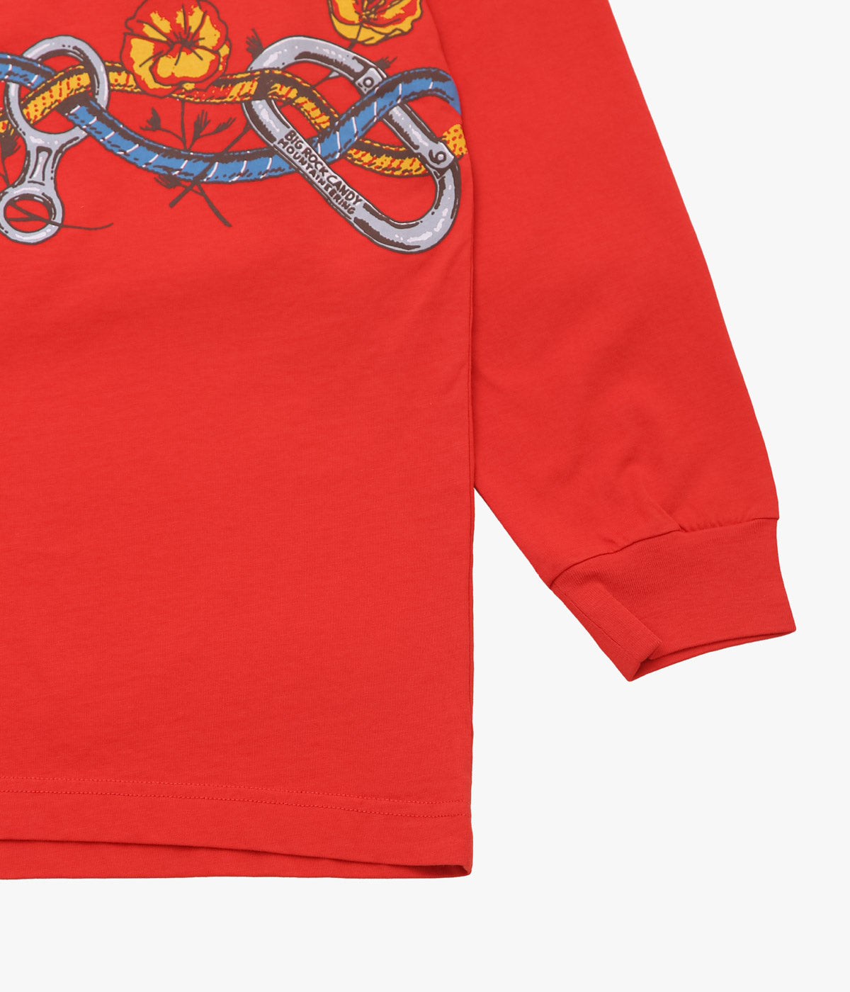 BIG ROCK CANDY MOUNTAINEERING ''VALLEY FLOOR LONG SLEEVE TEE'' (TOMATO)