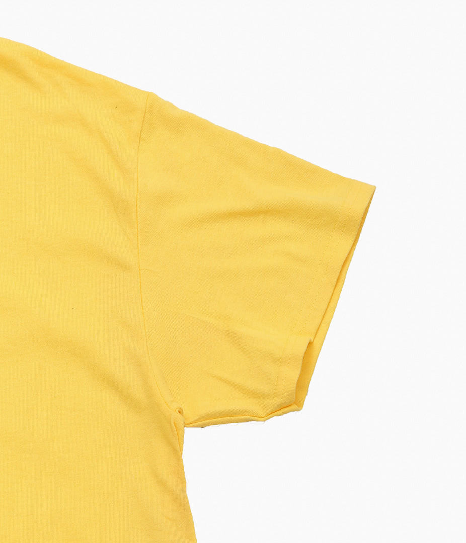 BLUESCENTRIC ''DAVID BOWIE LET'S DANCE HEAVY STYLE TEE'' (YELLOW)