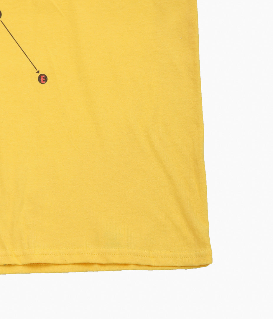 BLUESCENTRIC ''DAVID BOWIE LET'S DANCE HEAVY STYLE TEE'' (YELLOW)