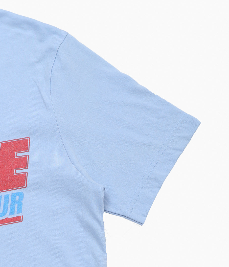BLUESCENTRIC ''DAVID BOWIE WORLD TOUR 74 VINTAGE LIGHTWEIGHT TEE'' (LT BLUE)