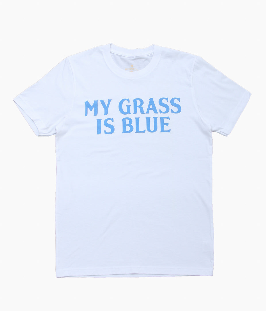 BLUESCENTRIC ''MY GRASS IS BLUE'' (WHITE)