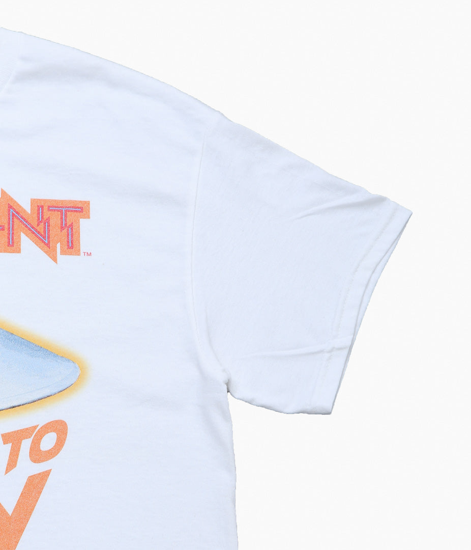 BLUESCENTRIC ''PARLIAMENT TAKE FUNK TO HEAVEN IN 77 HEAVY TEE'' (WHITE)