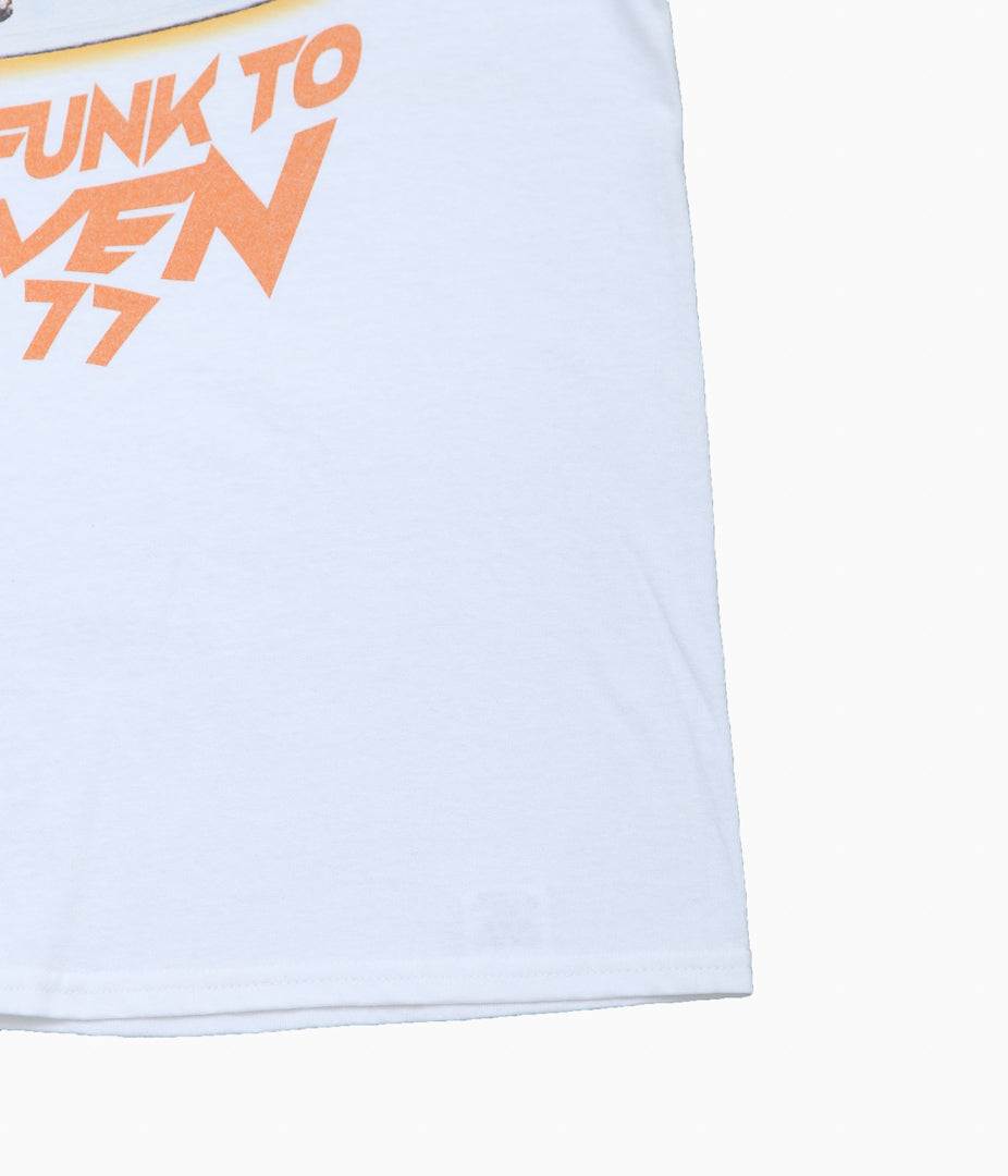 BLUESCENTRIC ''PARLIAMENT TAKE FUNK TO HEAVEN IN 77 HEAVY TEE'' (WHITE)