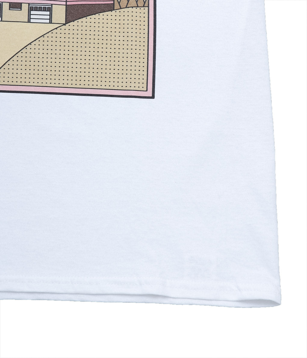 BLUESCENTRIC ''THE BAND SMOKEY BIG PINK TEE''(WHITE)