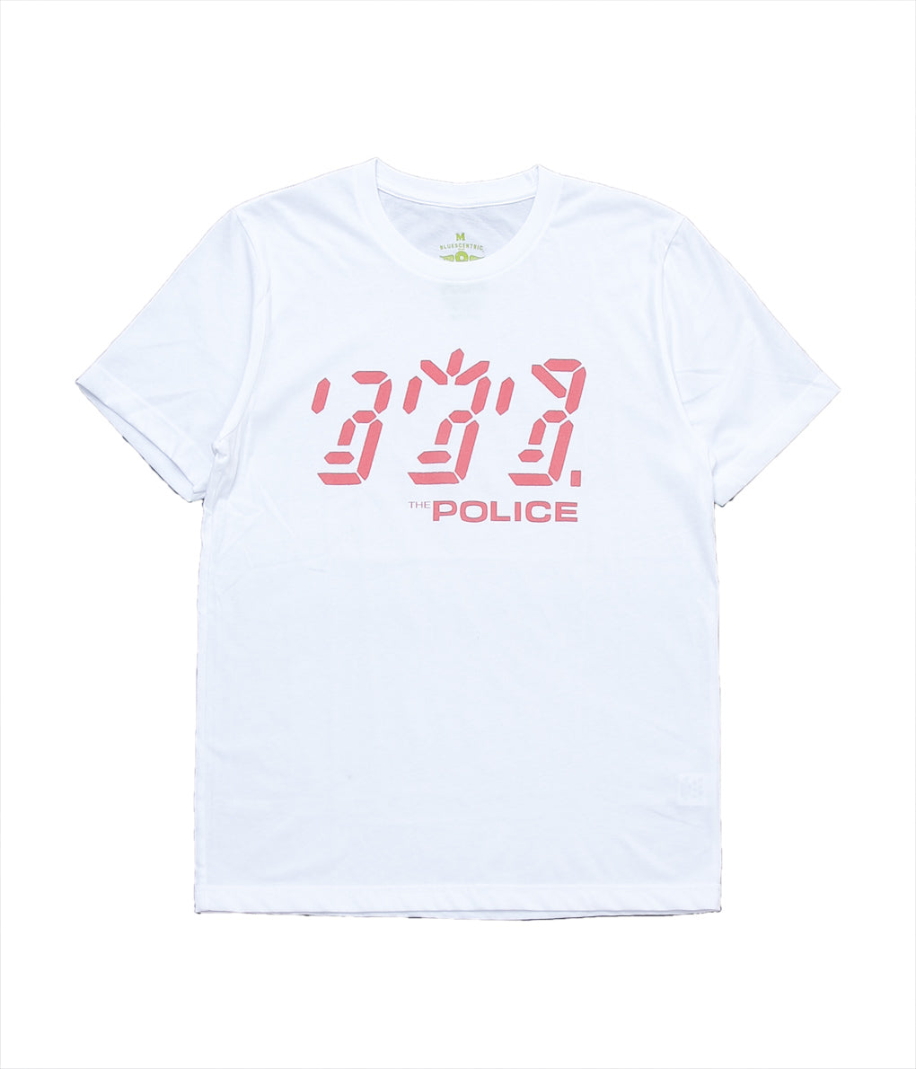 BLUESCENTRIC ''THE POLICE GHOST TEE'' (WHITE)