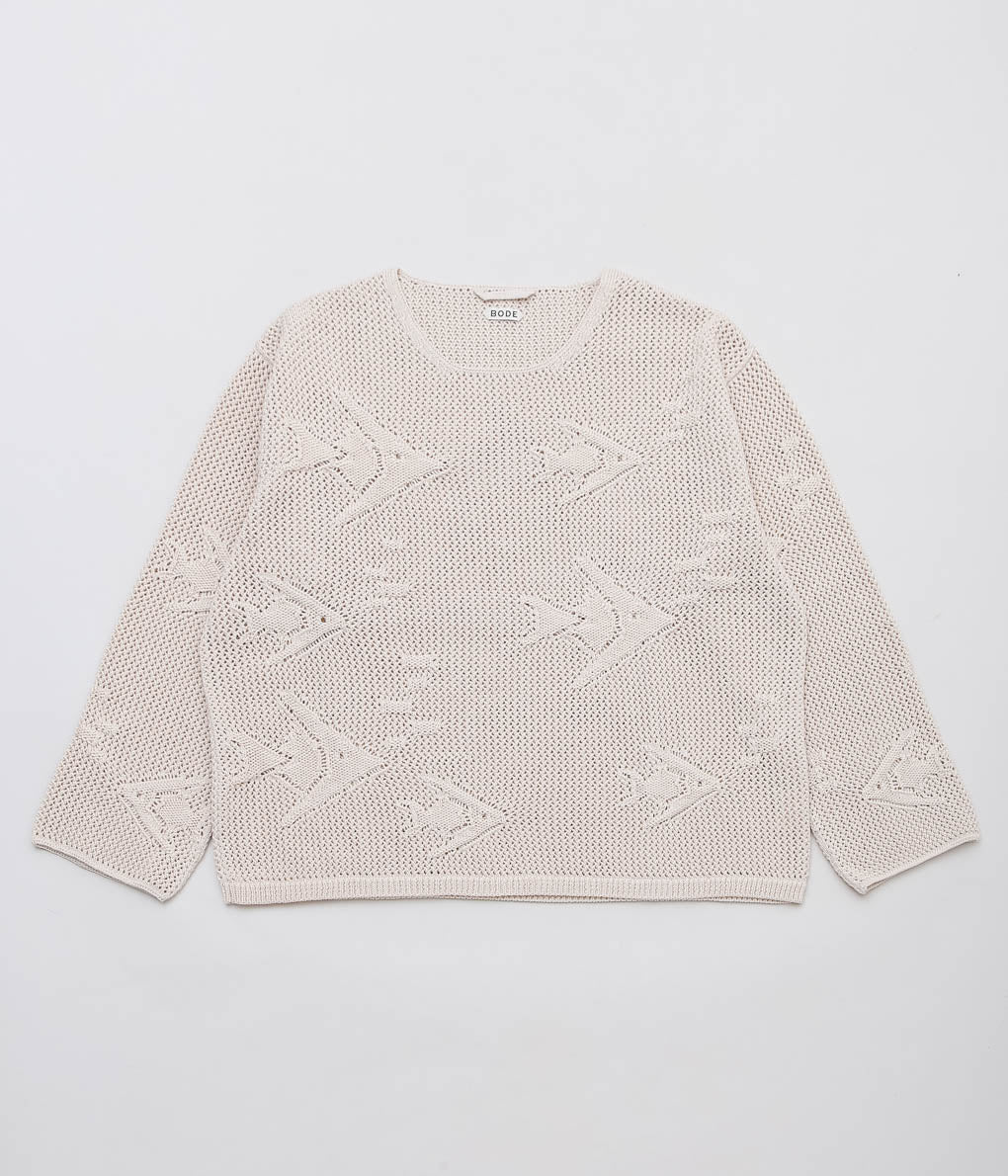 BODE ''ANGEL FISH PULLOVER'' (CREAM)