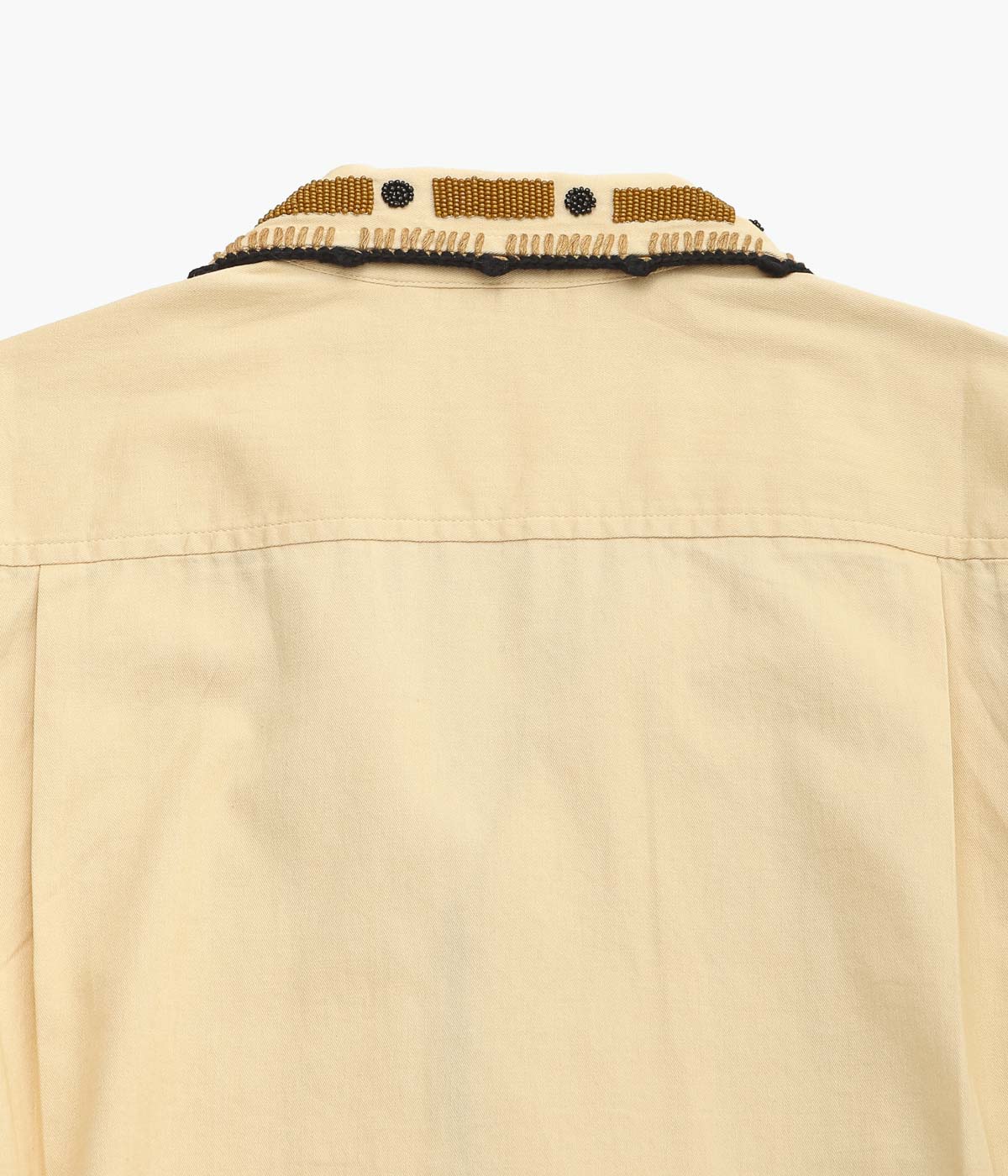 BODE ''BEADED RYEGRASS LONG SLEEVE SHIRT'' (TAN BROWN)