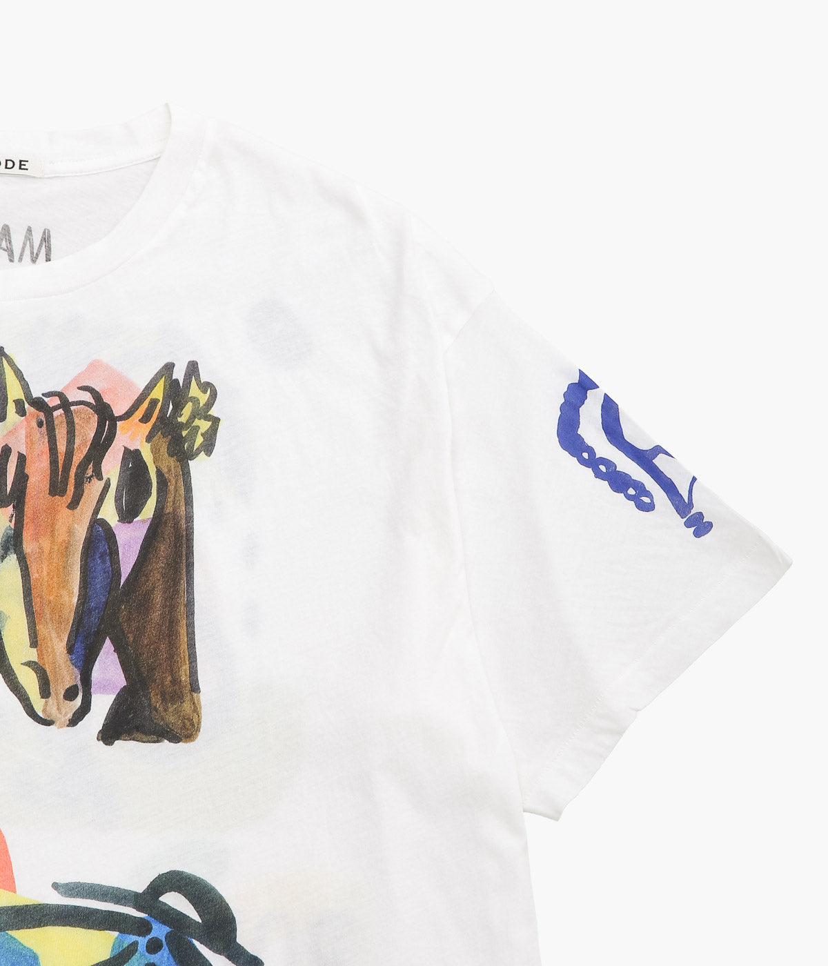 BODE ''COLLAGE TEE'' (CREAM)
