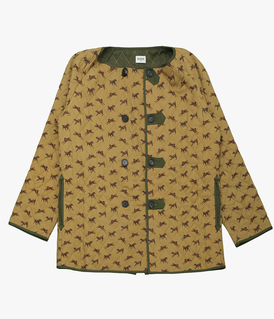 BODE ''CRITTENDON LINER COAT'' (BROWN GREEN)