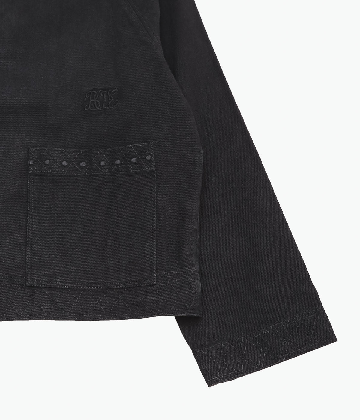 BODE ''EMBROIDERED DENIM JACKET'' (BLACK)