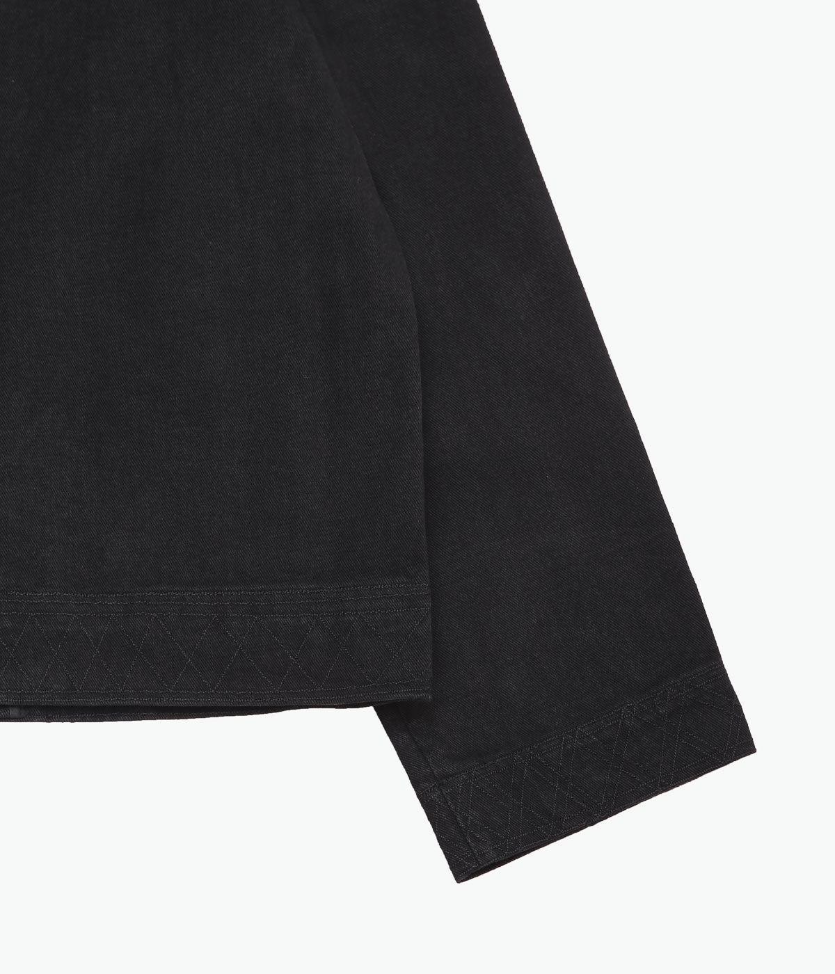 BODE ''EMBROIDERED DENIM JACKET'' (BLACK)