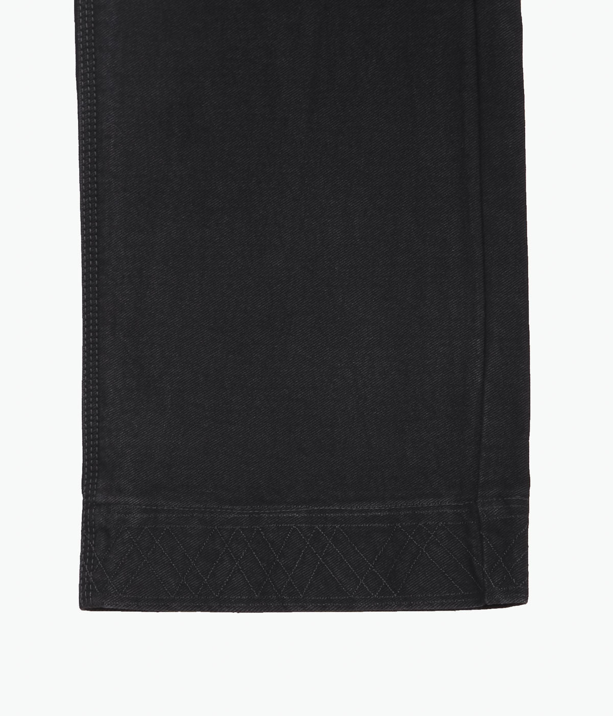 BODE ''EMBROIDERED DENIM KNOLLY BROOK TROUSERS'' (BLACK)