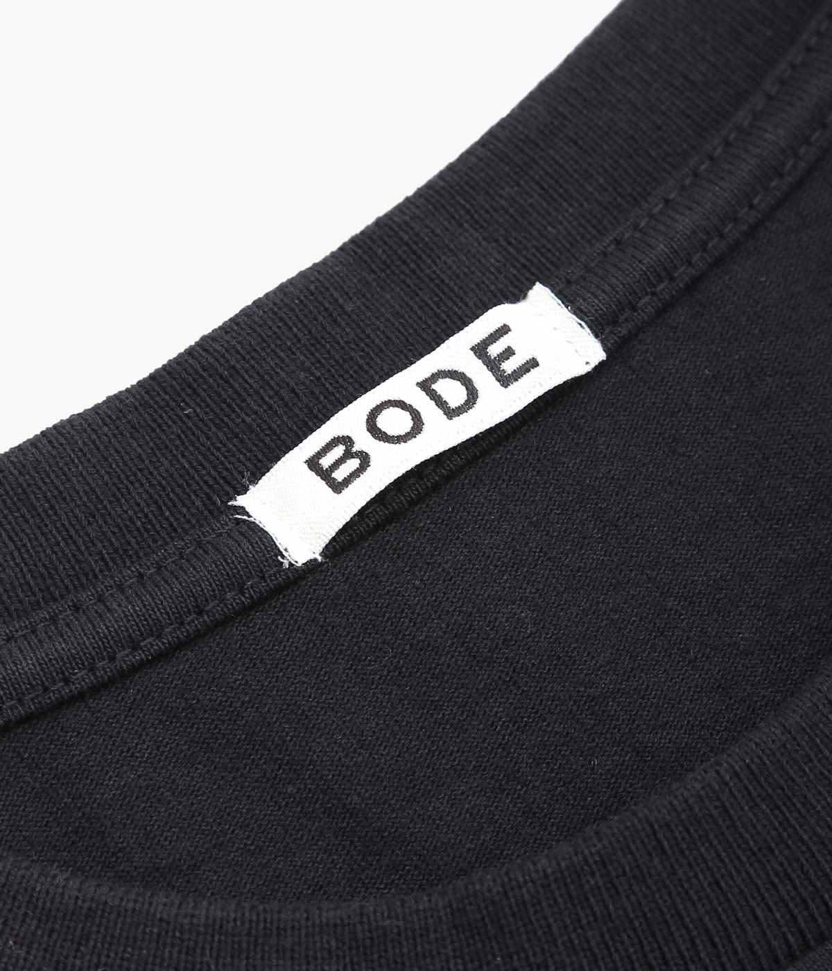 BODE ''EMBROIDERED FIELD GUIDE TEE'' (BLACK)