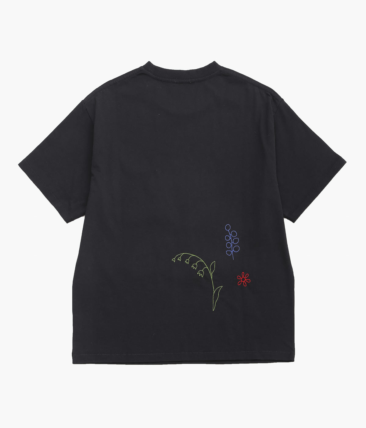 BODE ''EMBROIDERED FIELD GUIDE TEE'' (BLACK)