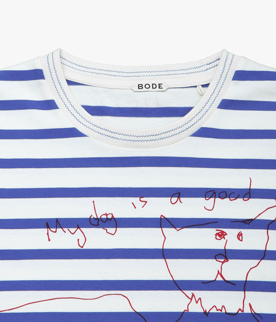 BODE ''MARGATE TEE'' (BLUE MULTI)