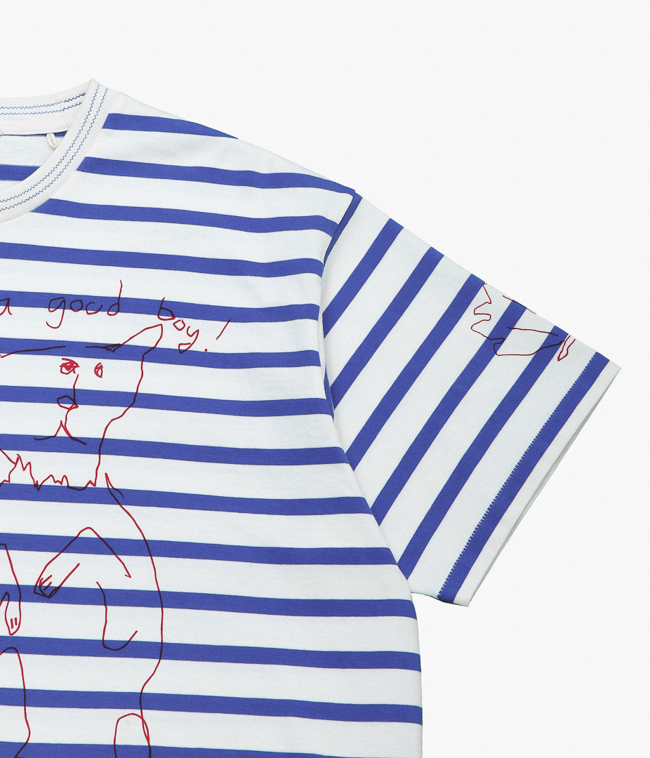 BODE ''MARGATE TEE'' (BLUE MULTI)
