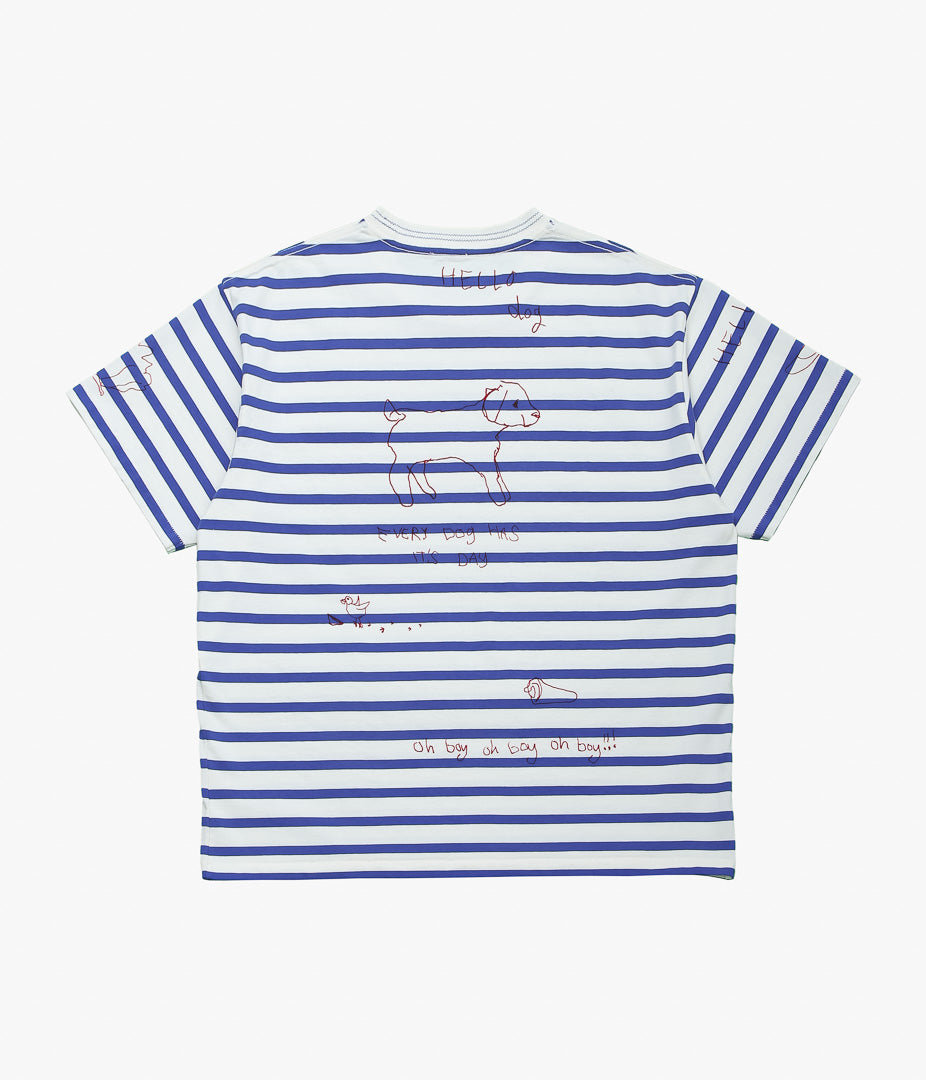 BODE ''MARGATE TEE'' (BLUE MULTI)