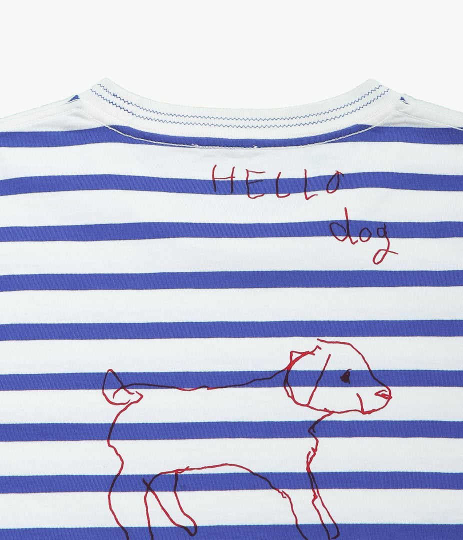 BODE ''MARGATE TEE'' (BLUE MULTI)