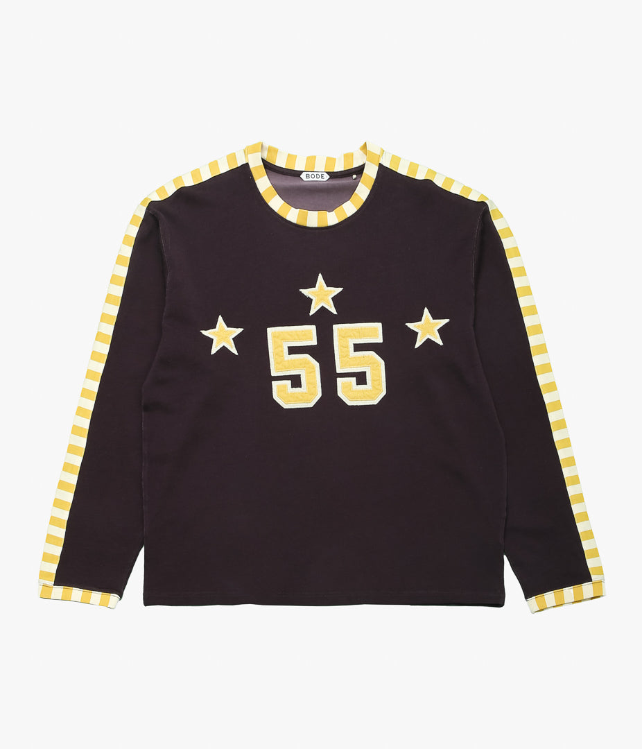 BODE ''MEDALIST APPLIQUE LONG SLEEVE TEE'' (BROWN BLACK)