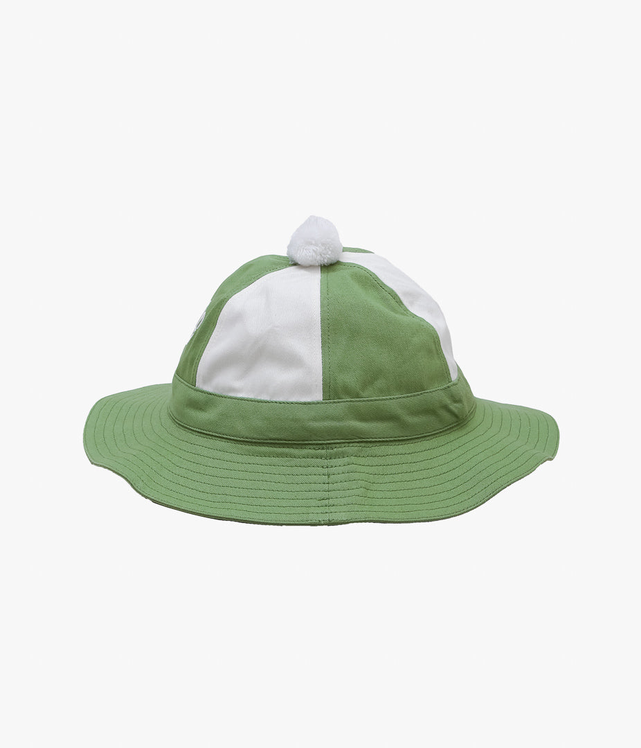 BODE ''PANELED GRANDFATHER HAT'' (GREEN WHITE)