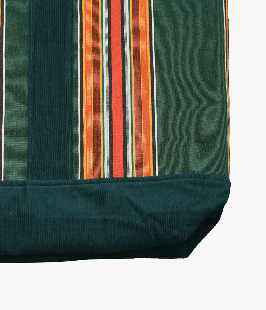 BODE ''PARAKEET STRIPE TOTE'' (GREEN MULTI)