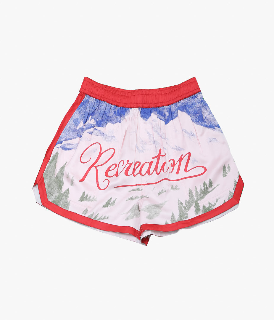 BODE ''POSTCARD GYM SHORTS'' (PINK MULTI)
