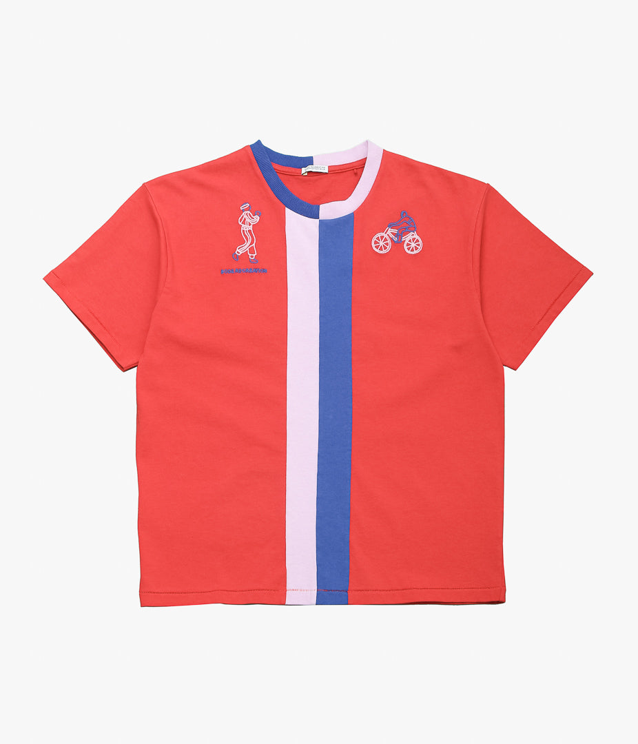 BODE ''RACING STRIPE TEE'' (CADMIUM RED)
